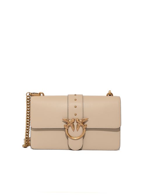 Borsa Classic Love One Simply Seta Beige Gold PINKO | 105857 A0F1C50Q